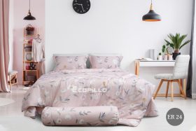 Bộ chăn ga tencel Eco Rosa ER24 Ecopillo