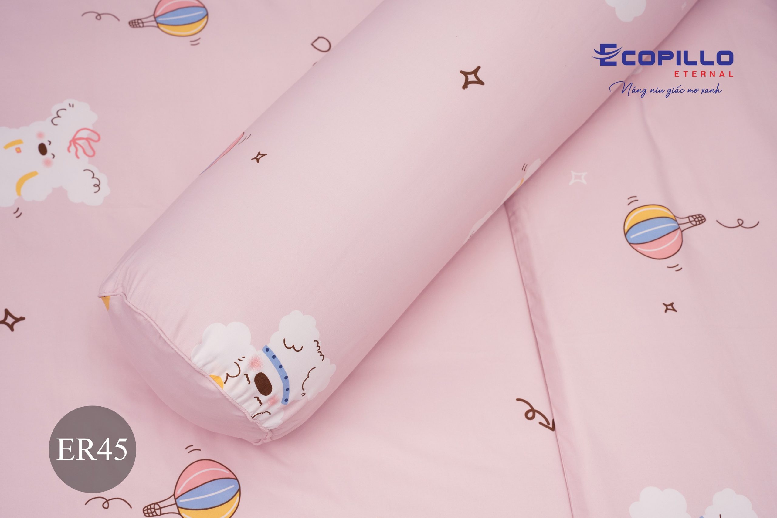 Bộ chăn ga Eco Rosa ER45 Bộ chăn ga Eco Rosa ER45 Ecopillo