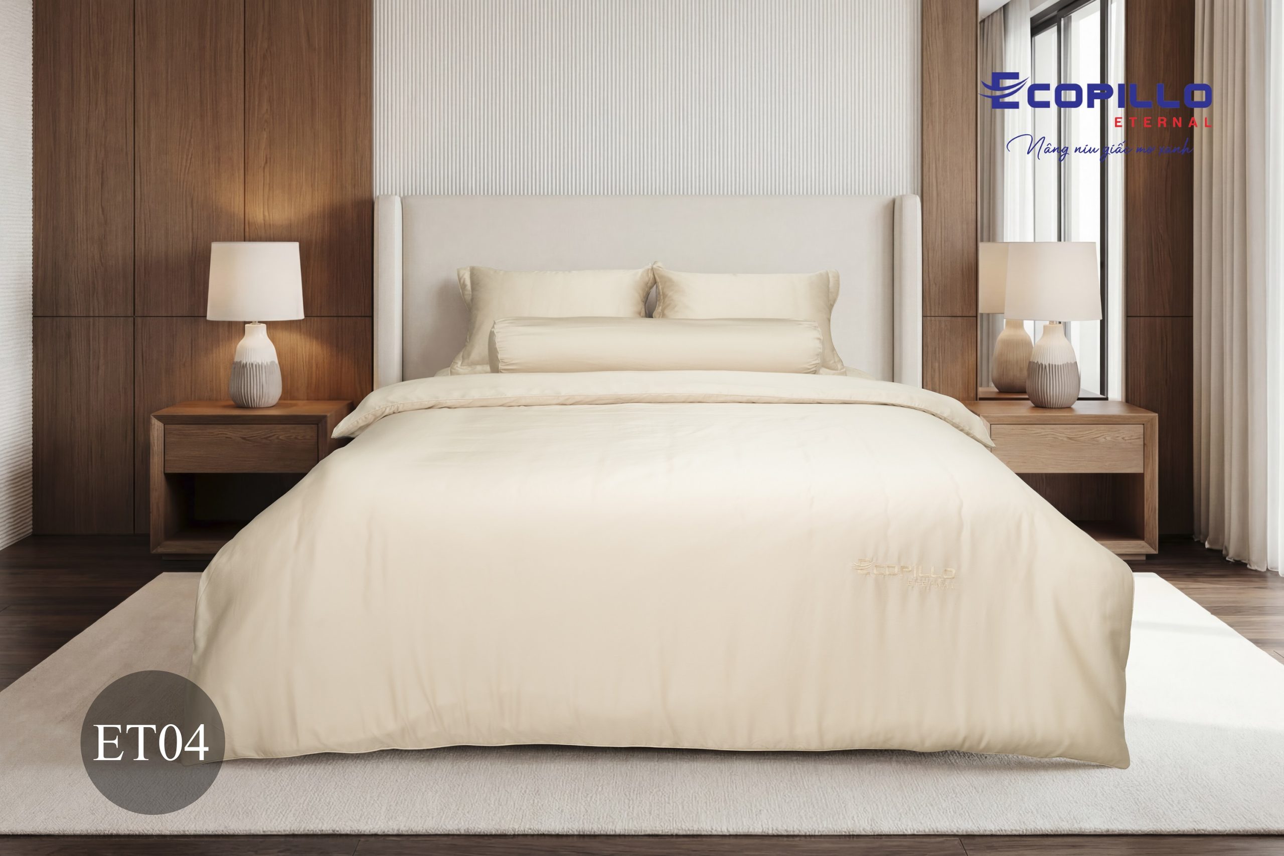 Bộ chăn ga gối cao cấp Eco Tera Bộ chăn ga gối cao cấp Eco Tera ET04 Ecopillo