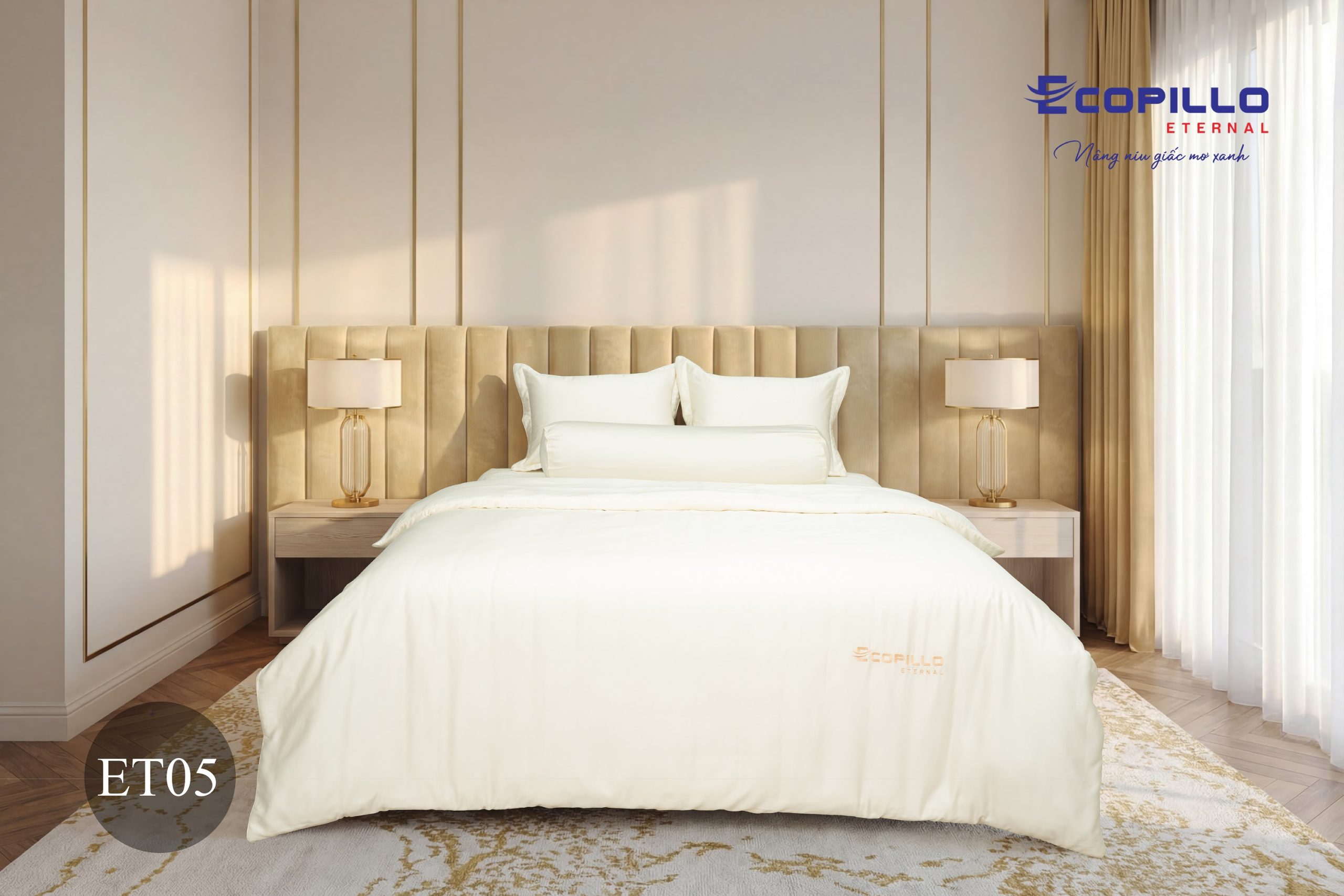 Bộ chăn ga gối cao cấp Eco Tera Bộ chăn ga gối cao cấp Eco Tera ET05 Ecopillo