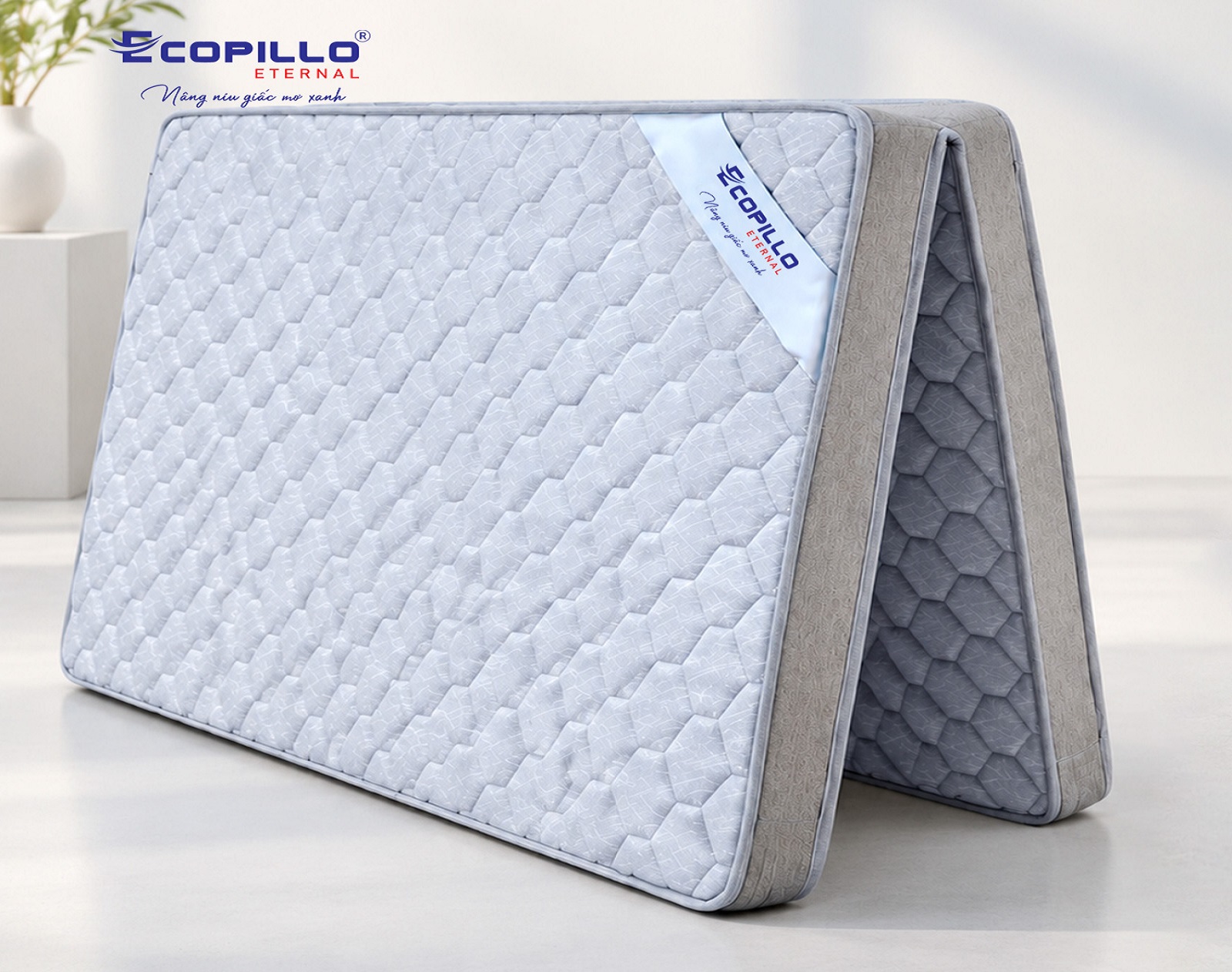 Đệm bông nano chần foam Ecopillo Đệm bông nano chần foam Ecopillo